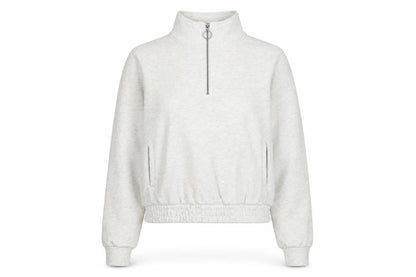 Slazenger Women's Ivory 1/4 Zip Sweatshirt - Size 14