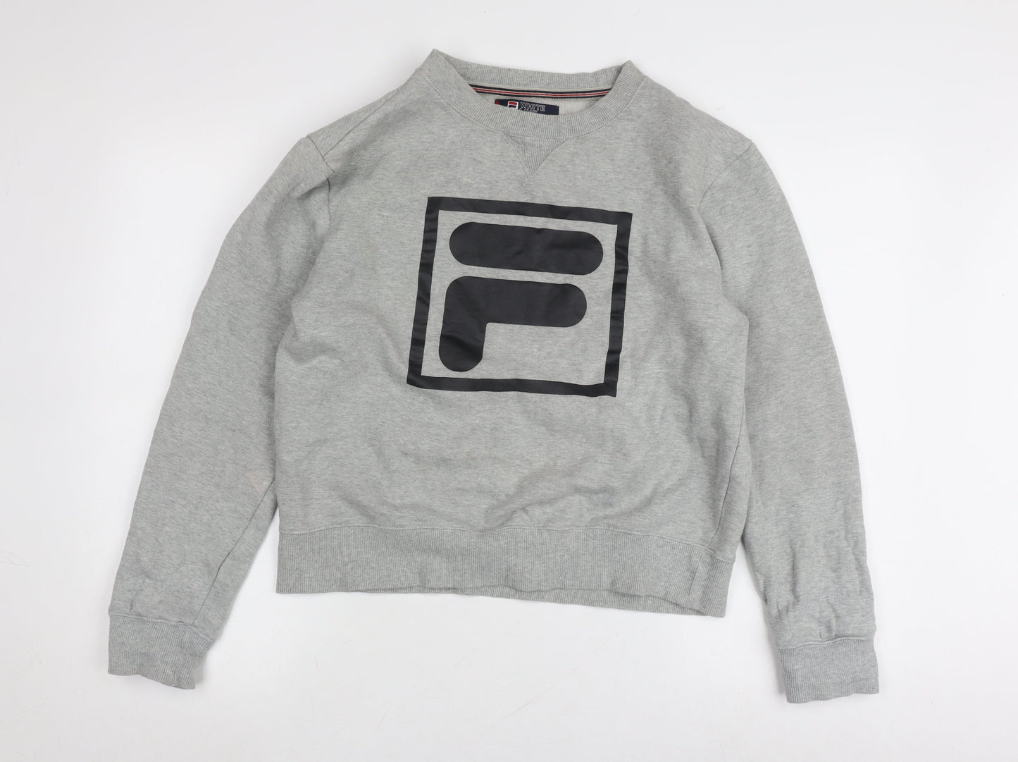 Mens UK Size L FILA Grey Pullover Sweatshirt
