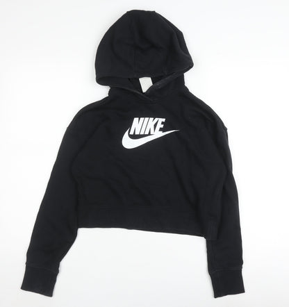 Nike Unisex Kids Black XL Pullover Hoodie - Logo Style
