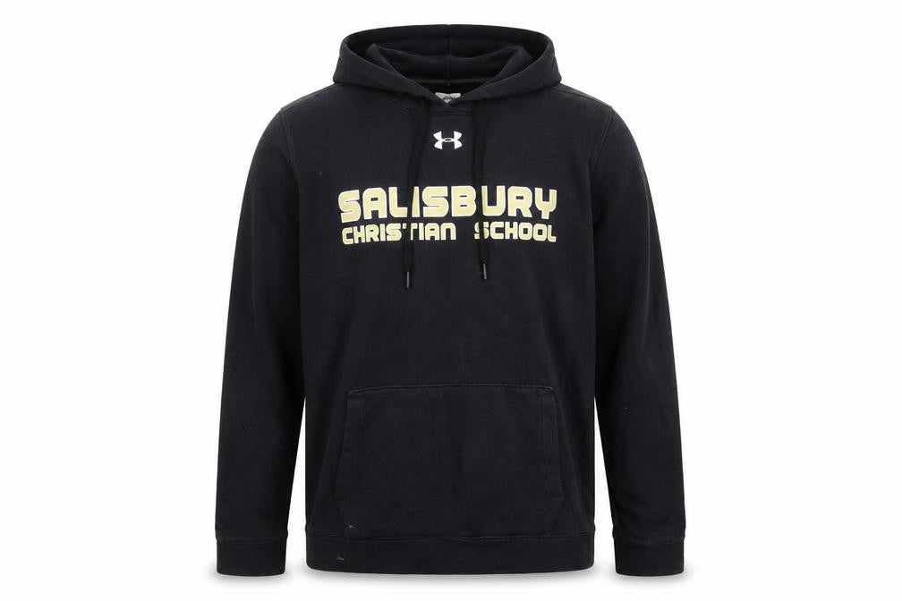 Mens UK Size M Under armour Black Pullover Hoodie