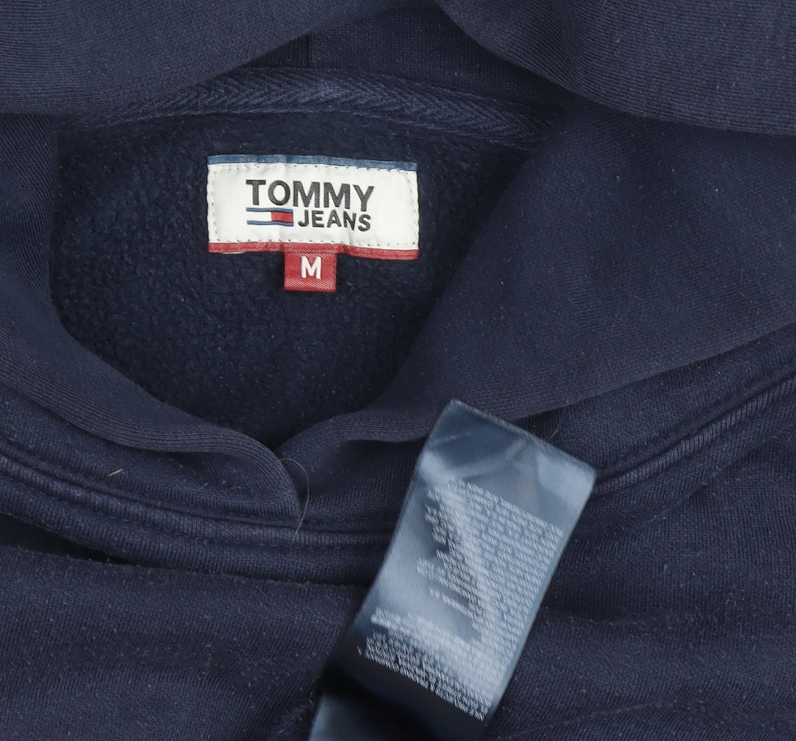 Tommy Jeans Men’s Blue Pullover Hoodie - Medium