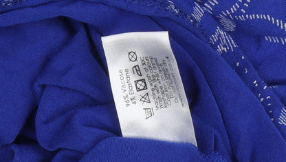 Womens UK Size 20 Roman Blue Basic T-Shirt