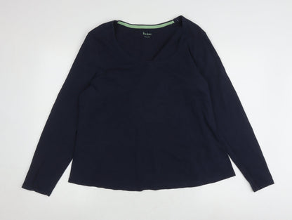 Womens UK Size 10 Boden Blue Basic T-Shirt