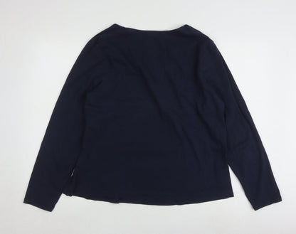 Womens UK Size 10 Boden Blue Basic T-Shirt