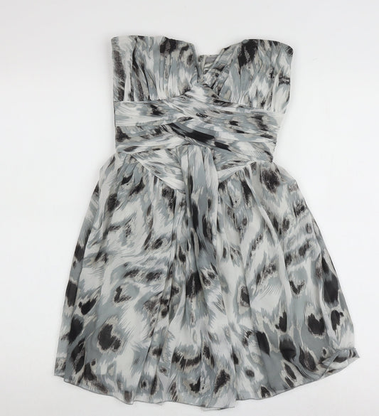 Lipsy Women's Multicoloured Animal Print A-Line Dress, Size 6