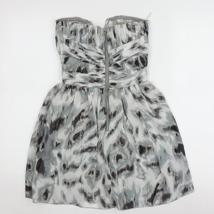 Lipsy Women's Multicoloured Animal Print A-Line Dress, Size 6