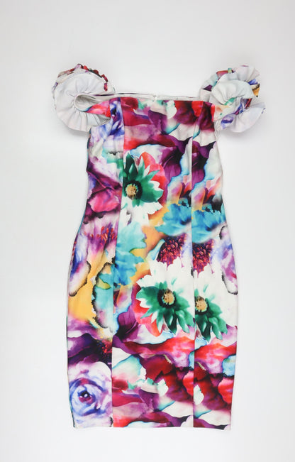 Gina Bacconi Women's Multicoloured Floral Bodycon Dress
