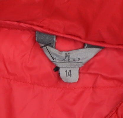 Womens UK Size 14 Hi Gear Red Puffer Jacket