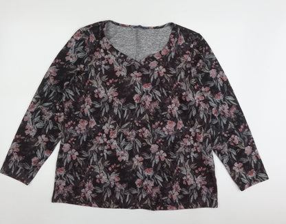 Cotton Traders Women's Floral Blouse, Size 16