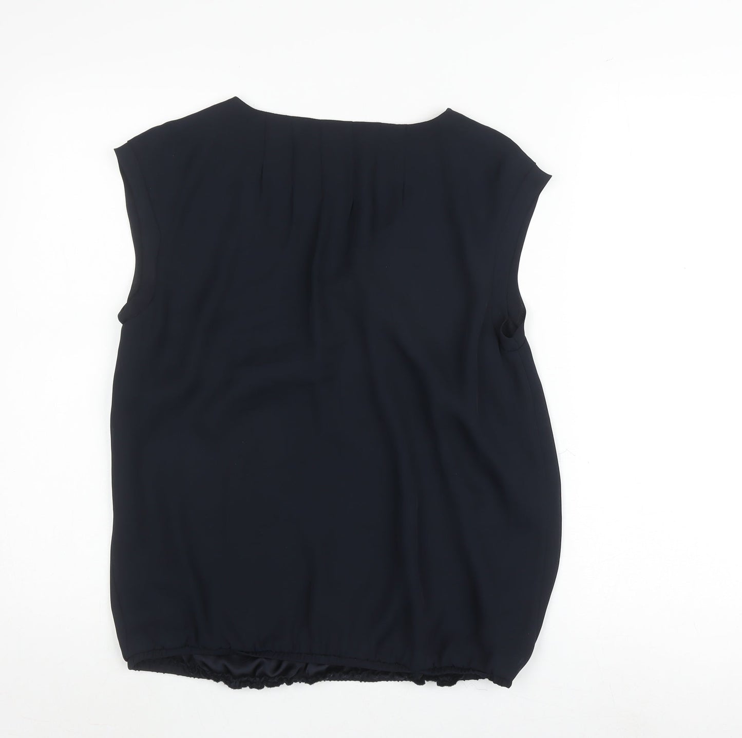 Womens UK Size 10 Mint Velvet Black Basic Blouse