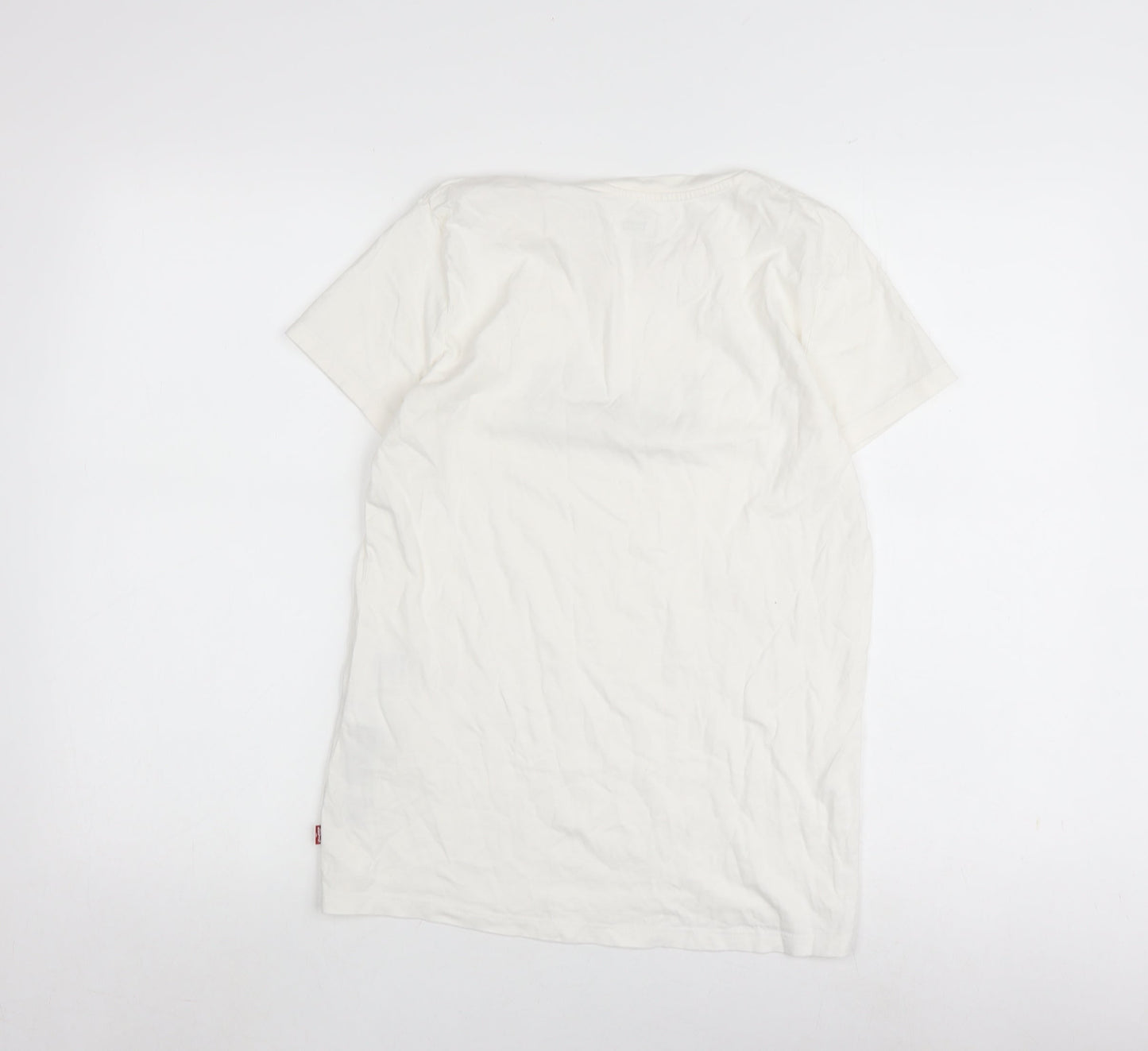 Womens UK Size S Levi's White Basic T-Shirt