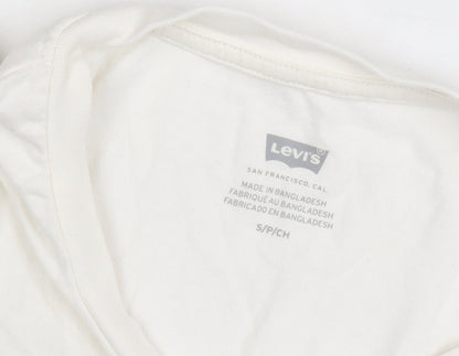 Womens UK Size S Levi's White Basic T-Shirt