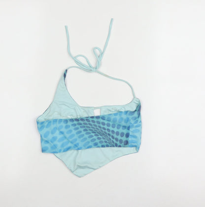 Womens UK Size 6 Oh Polly Blue Cropped Tank