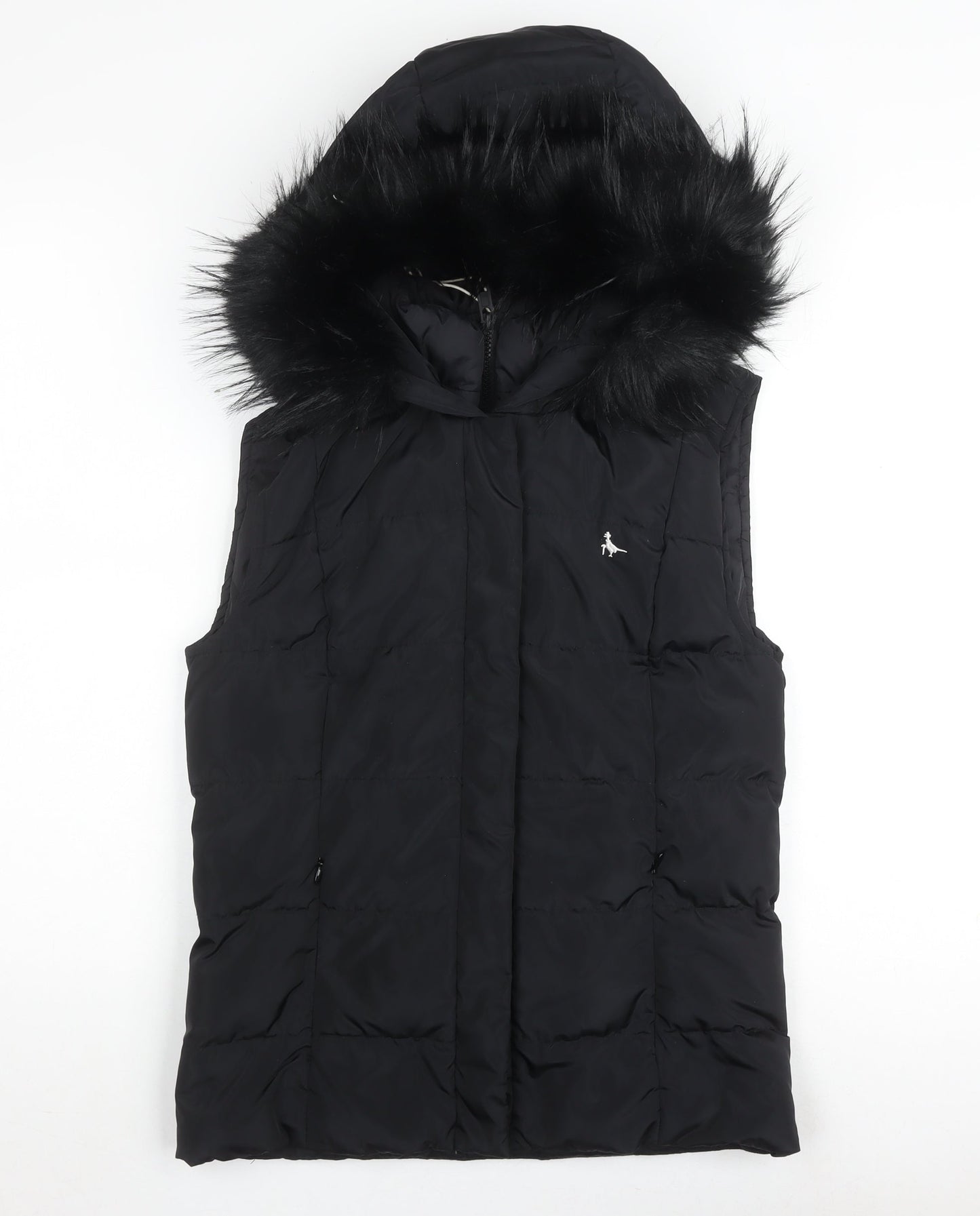 Womens UK Size 8 Jack Wills Black Puffer Jacket