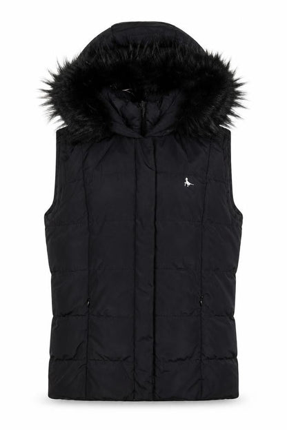 Womens UK Size 8 Jack Wills Black Puffer Jacket