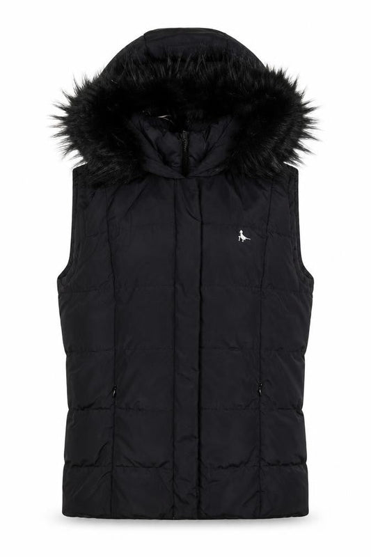 Womens UK Size 8 Jack Wills Black Puffer Jacket