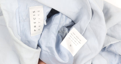 Precis Petite Blue Women's Blazer Size 12 Lace Detail