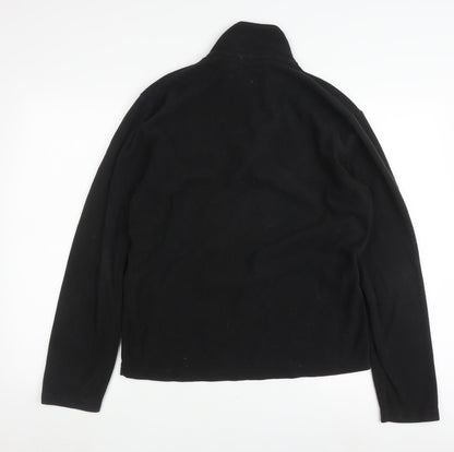 Mens UK Size S Regatta Black 1/4 Zip Sweatshirt