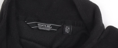 Mens UK Size S Regatta Black 1/4 Zip Sweatshirt
