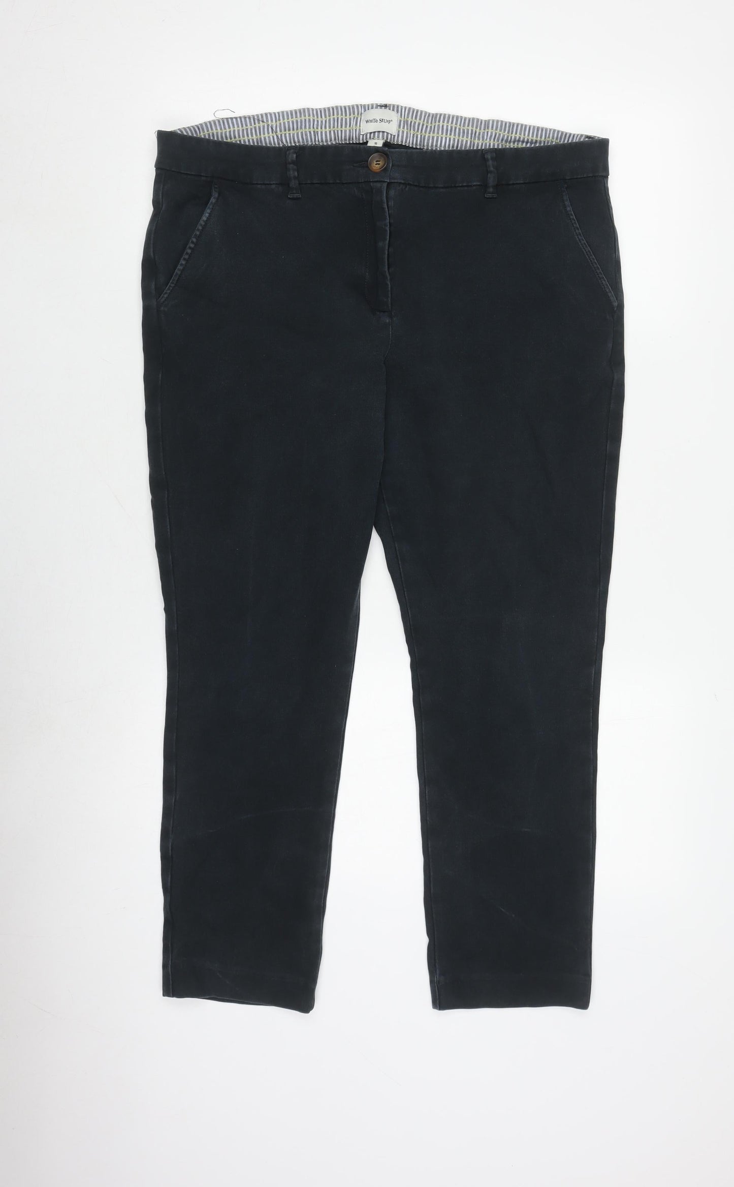 White Stuff Men's Black Trousers Size 16