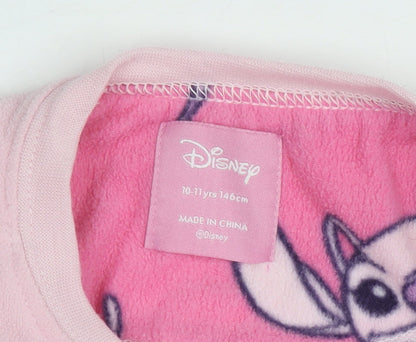 Disney Girls Pink Pyjama Top, Lilo & Stitch, 10-11 Years