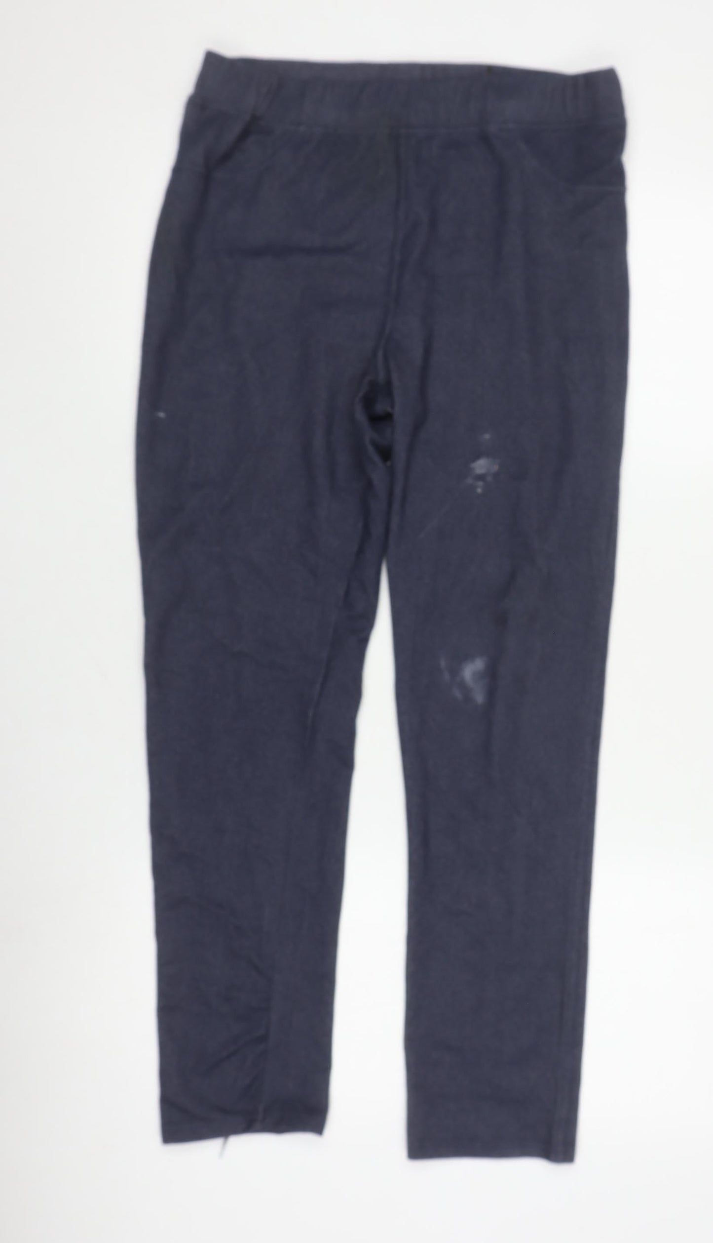 Anne de Lancay Women's Grey Leggings, Size 14, Casual Fit