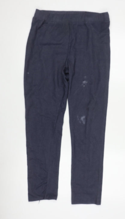 Anne de Lancay Women's Grey Leggings, Size 14, Casual Fit