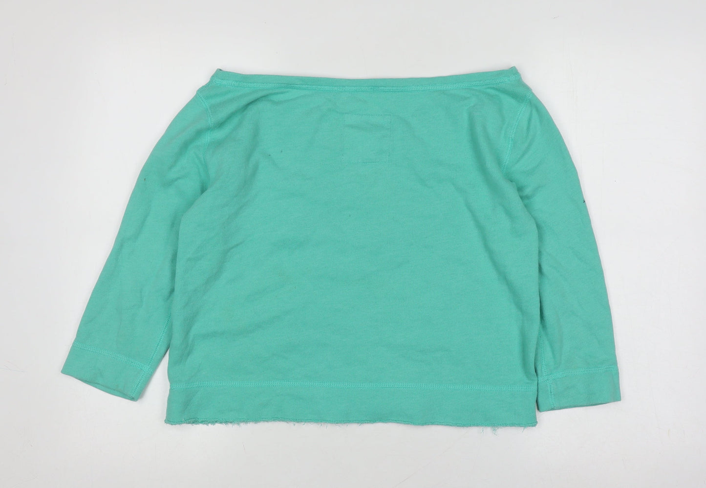 Hollister Women's Green Sweatshirt Size S Casual