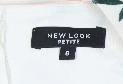 New Look Women's Floral Camisole Blouse, UK 8, Multicoloured