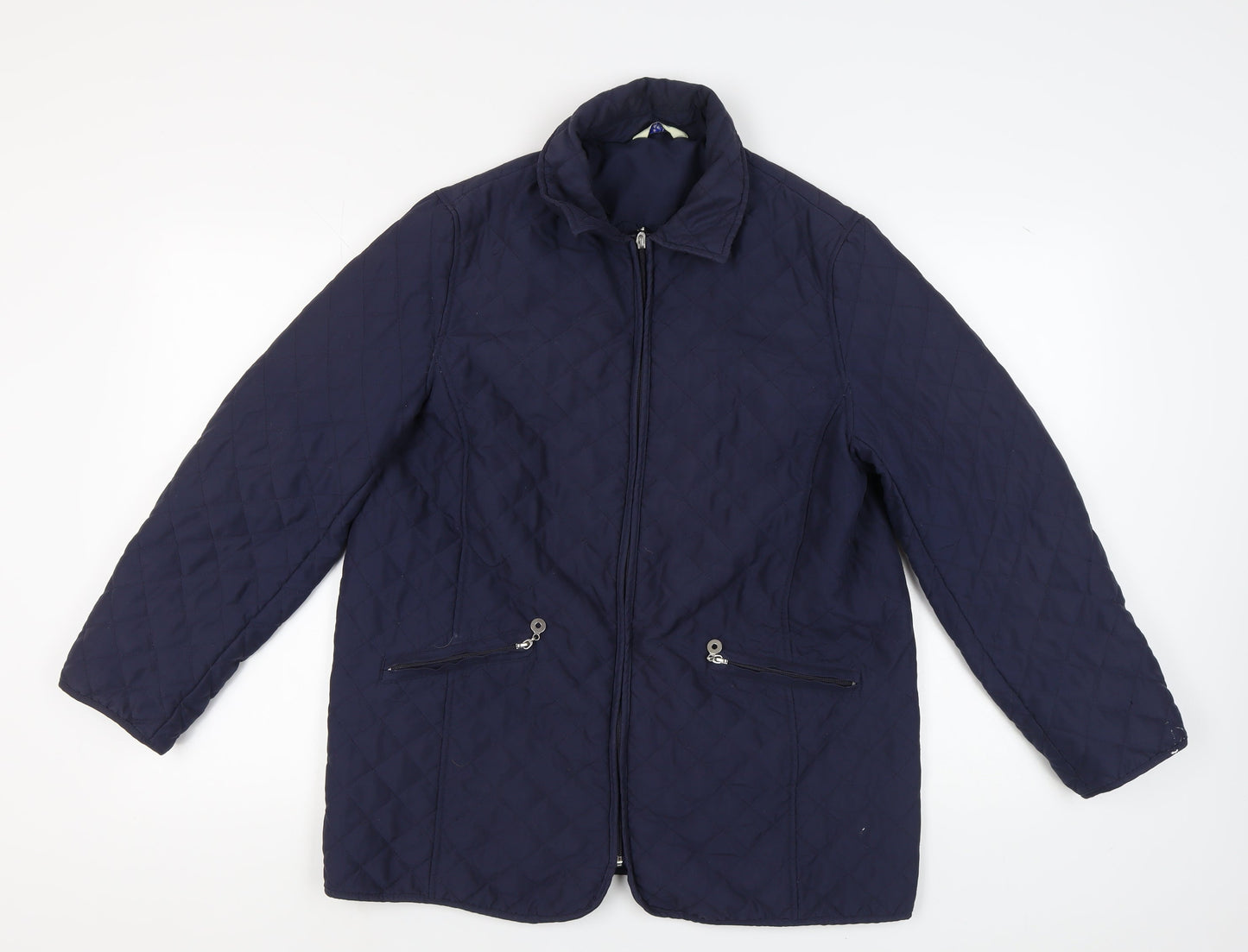 Classics Women’s Blue Quilted Jacket Size 14