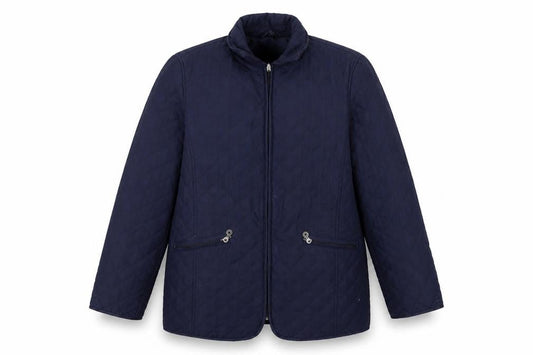 Womens UK Size 14 Classics Blue Quilted Coat
