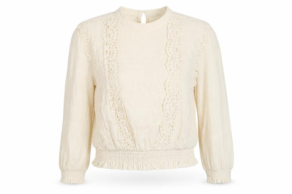 Womens UK Size 10 Miss Selfridge Ivory Basic Blouse
