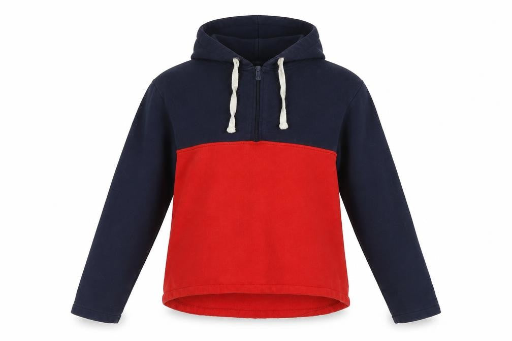 Front view of A.M. London unisex multicoloured hoodie m