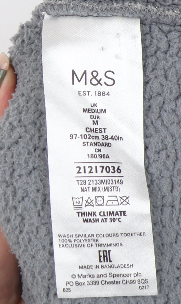 Mens UK Size M Marks and Spencer Grey Basic Jacket