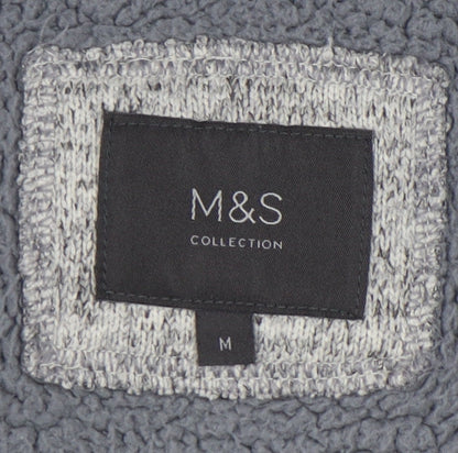 Mens UK Size M Marks and Spencer Grey Basic Jacket