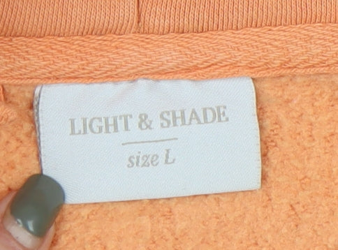 Light & Shade Unisex Orange Pullover Hoodie L Comfortable