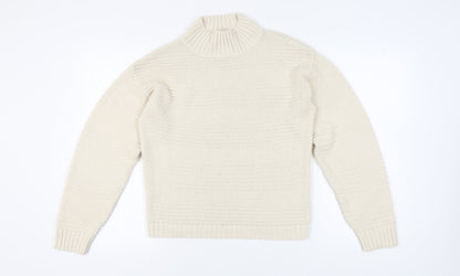 Womens UK Size S New Look Ivory Pullover Jumper