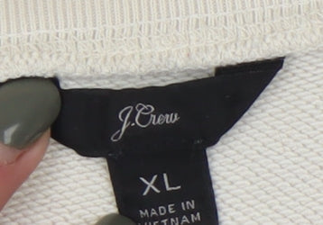 J.Crew Women’s Ivory Sweatshirt XL - Casual