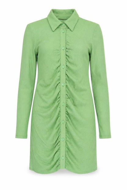 Monki Green Shirt Dress for Women, Size 12