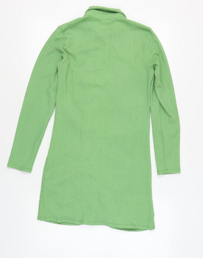 Monki Green Shirt Dress for Women, Size 12