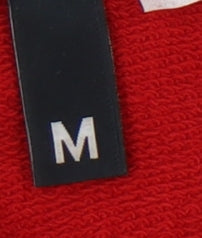 H&M Unisex Red Pullover Hoodie, M, Graphic Print