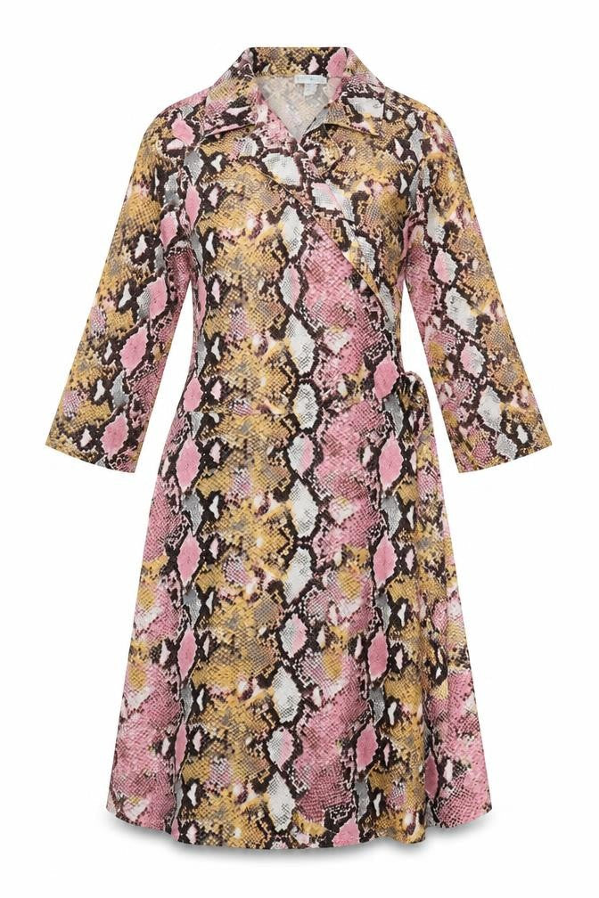 Blue Vanilla Women's Multicoloured XL Wrap Dress