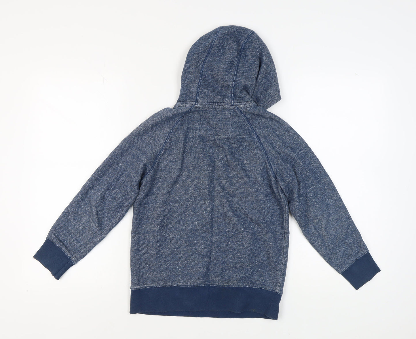 Next Boys Blue Pullover Hoodie, 9 Years, Logo Accent