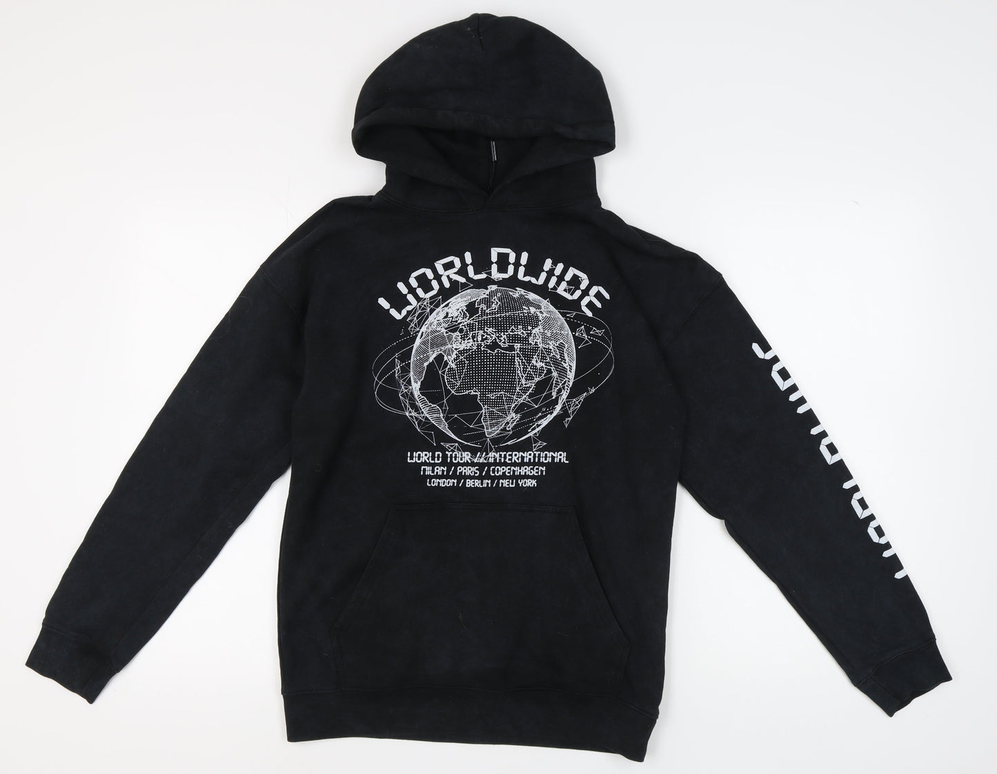 PrettyLittleThing Women's Black XS Graphic Hoodie