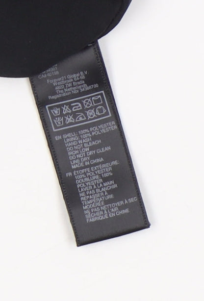 Forever 21 Women's Black Midi Asymmetric Skirt, Size S