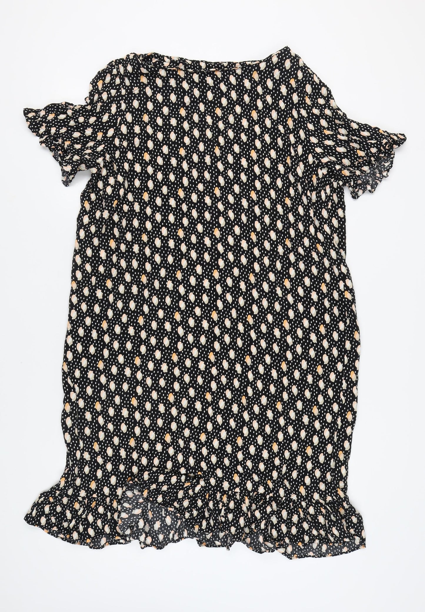 Next Women's Black Polka Dot Knee Length Shift Dress