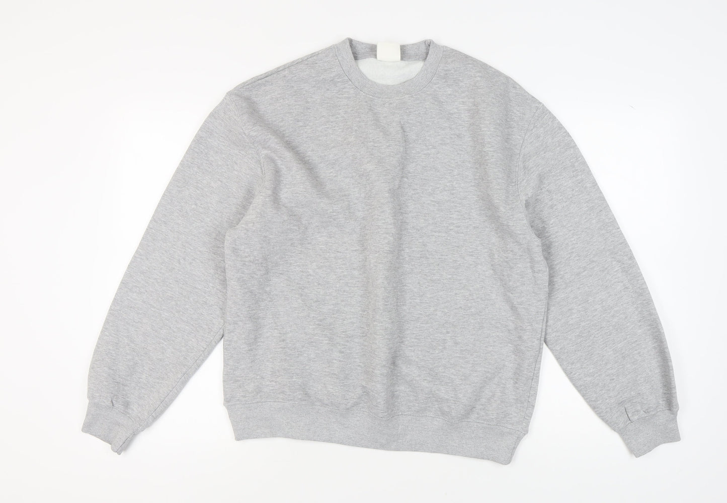 Unisex Adults UK Size L Pull&Bear Grey Pullover Sweatshirt