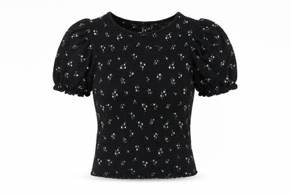 Womens UK Size XS H&M Black Basic Blouse