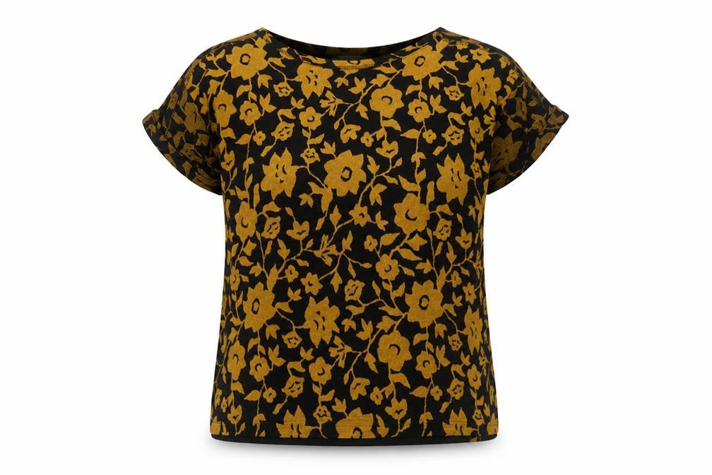 Womens UK Size 6 Miss Selfridge Black Basic T-Shirt
