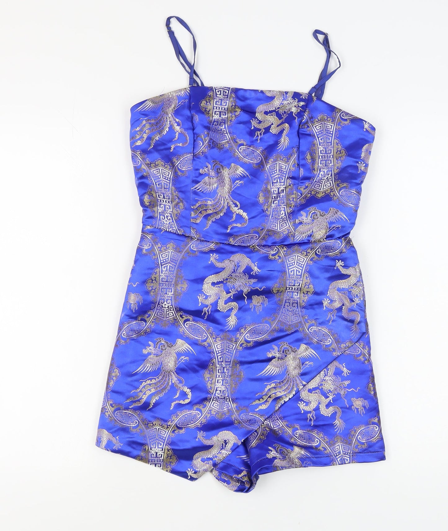 Missguided Women's Blue Playsuit Size 10 - Party Ready